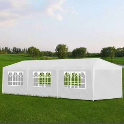 The Living Store - Tente de réception 3 x 9 m Blanc