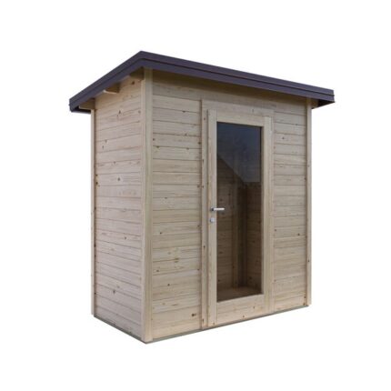 Abris en bois design de 1.86m² (200*100cm) avec porte simple - ALCE modèle Nike