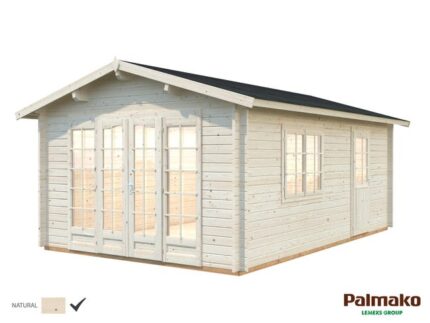 Abri de jardin bois PALMAKO Ldd abri irene 44mm 19m² Ep.44 mm, 19.8 m²