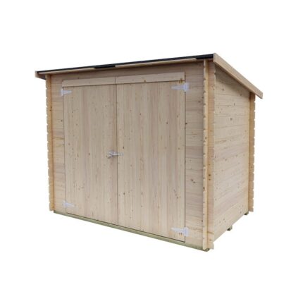 Abri de jardin en bois 3.09m² - toit mon pente - 218*130cm Eureka Alce