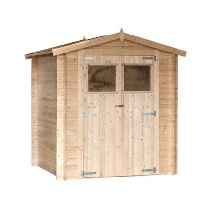 Abri de jardin en bois, ep 19mm, surface utile 3.18m², INT009/INEKSA