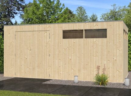 Abri jardin panneaux bois 14.9m2