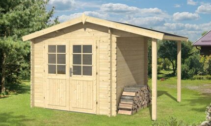 Abri de jardin TOUSCHALETS BRETAGNE APPENTIS bois 230x230cm ép 34mm