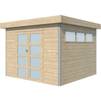 Chalet en bois profil aluminium contemporain 8.7 m² Sans option Gardenas