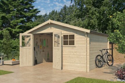 Abri jardin Toit Acier 28 mm - 15m2