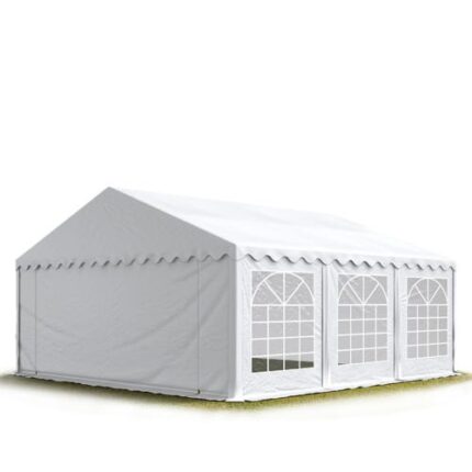 6x6 m tente de réception Barnum, PVC 700, H. 2 m, blanc