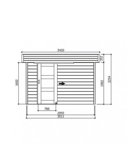 ABRI DE JARDIN OSLO 3011X2011