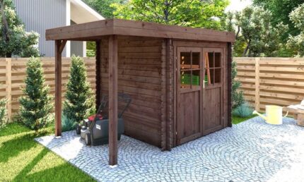 Abri de jardin TOUSCHALETS JONZAC 5 APPENTIS bois traité autoclave 309x205cm ép 28mm