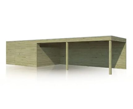 Cabane à outils QB (toit en option) Alpholz, 0x3m dim. ext. (cas échéant incl. débord de toit) imprégné en autoclave, 28mm, 0m² totale