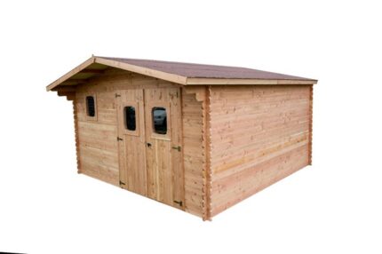 Abri de jardin bois HABRITA Dom 4030.02 Ep.28 mm, 14.74 m²