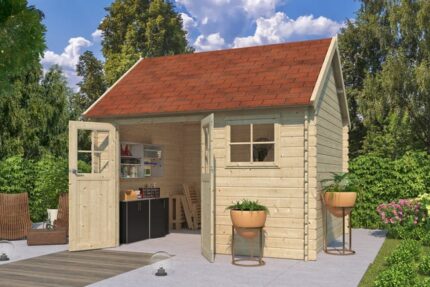 Abri jardin bois madriers 28mm