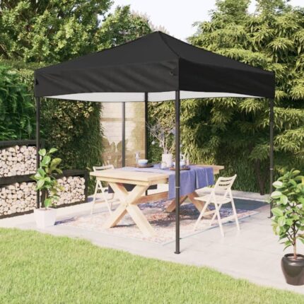 Tente de réception pliable Noir 3x3 m vidaXL