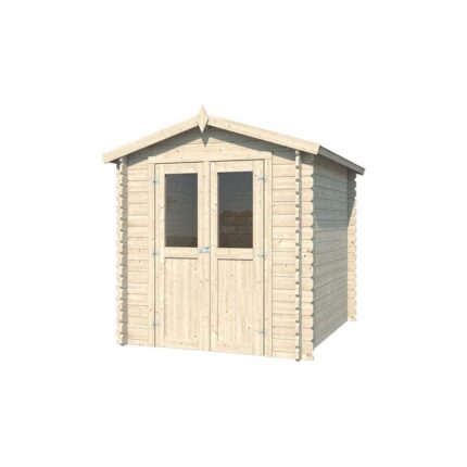 Abri de jardin en bois double pente Mini 220 x 220 cm Eden Partenaire Jardin