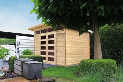 Abri de jardin bois SOLID Ep.28 mm, 7.39 m²