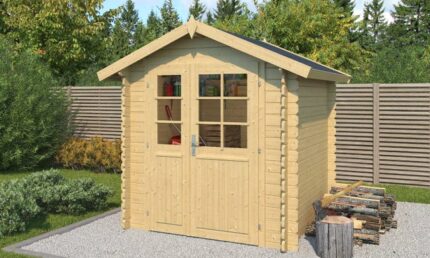 Abri de jardin TOUSCHALETS ARDENNES 34 bois 190x190cm ép 34mm