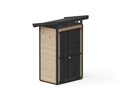Upyard Abri de Jardin Strongbox S - Robuste Cabane à Outils en Bois, 127x87 cm, Marron