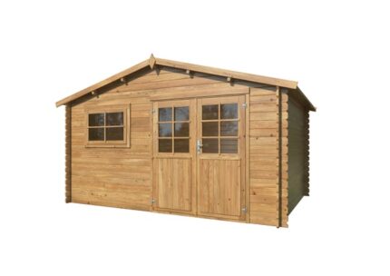 Abri de jardin bois WHITEWOOD Bruges 1 Ep.28 mm, 10.76 m²