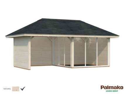 Abri de jardin bois PALMAKO Ldd bianca 16,6m² set 6 Ep.28 mm, 17.64 m²