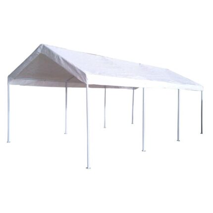 Gazebo pour la voiture en acier et polyester 3x6 Mt Adeline
