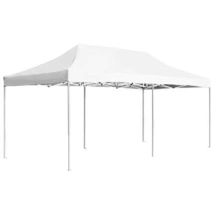 Tonnelle de jardin | Tente de réception pliable Aluminium 6 x 3 m Blanc CFW63801