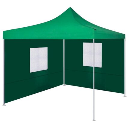The Living Store - Tente pliable avec 2 parois 3 x 3 m Vert