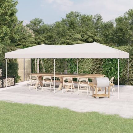 The Living Store - Tente de réception pliable Blanc 3x6 m