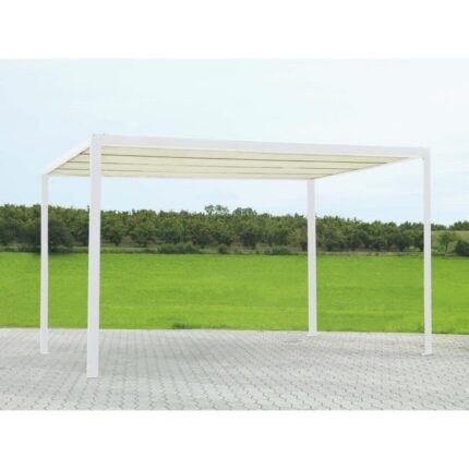 Gazebo en aluminium Milwaukee avec couverture électrique 3x3m x 2.5h