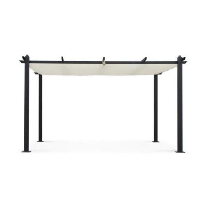 Pergola en aluminium CORDOBA - Ecru - 4 x 3 m