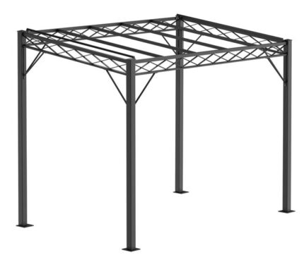 ELEO Ischia pergola moderne résistante à l'hiver | pergola rectangulaire noir 2 x 3 m | Tonnelle pour votre terrasse