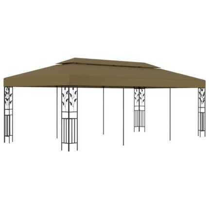 The Living Store - Chapiteau 6x3 m Taupe 180 g/m²