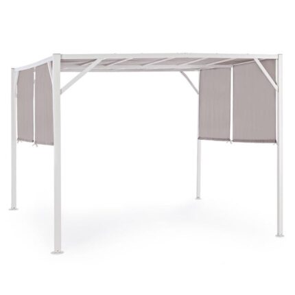 Gazebo Canvas CIPRO metres 3 x3 in Dove Grey Polyester