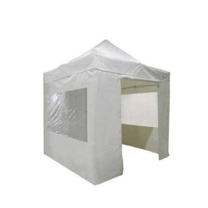 FRANCE BARNUMS | Chapiteau Tonnelle Tente pliante en Acier 30mm | 2x2m Pack fenêtres - Blanc