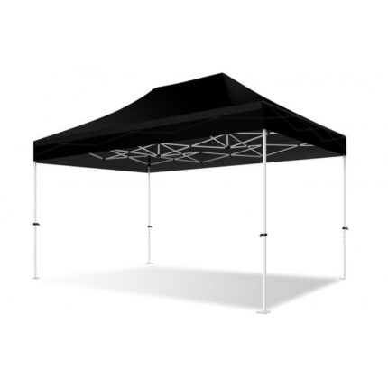 XPtent Tente Pliante, Barnum, Tonnelle Professionnelle 2X3 Structure en Acier 32mm Toit 380g/m² noir