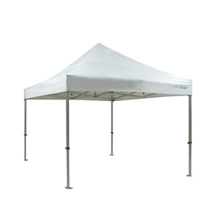 FRANCE BARNUMS -Tente Pliante 4 x 4m | Tonnelle 16m² | Abri, Jardin, Terrasse| Aluminium 45mm | Blanc