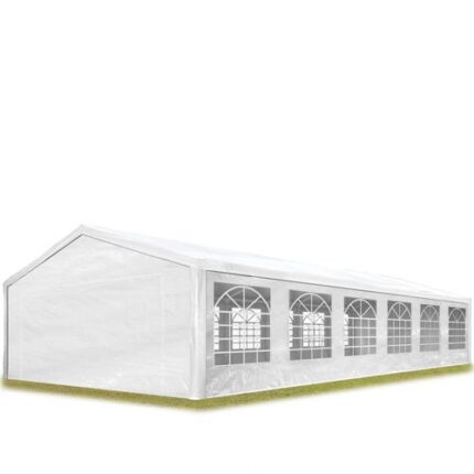 6x12 m tente de réception Barnum, PE 350, H. 2 m, blanc