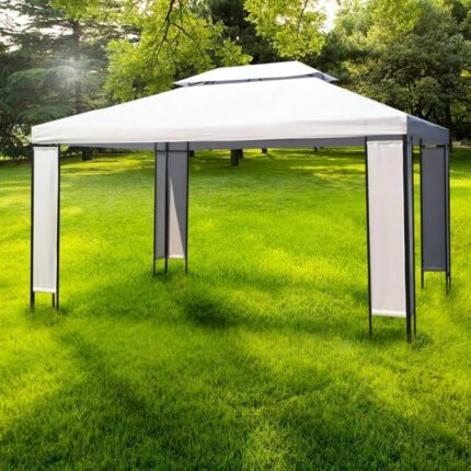 The Living Store - Chapiteau de jardin Blanc 3 x 4 m