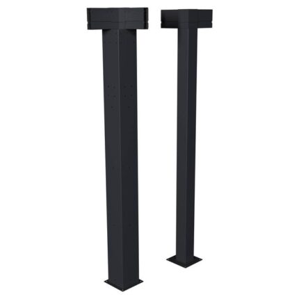 Kit de 2 poteaux d angle pour pergola bioclimatique "Majaé" 3,6x3,6m - Hespéride