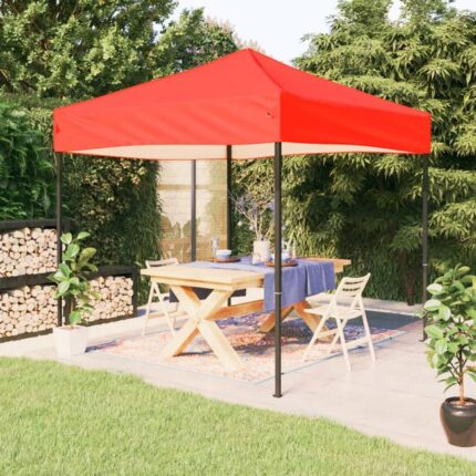 Tente de réception pliable Rouge 2x2 m vidaXL