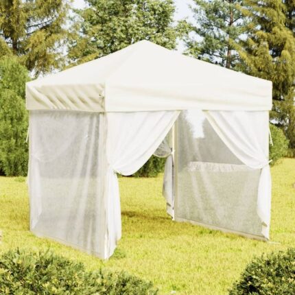 Maison Exclusive - Tente de réception pliable avec parois Crème 2x2 m