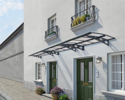 Canopia Marquise de porte Herald cm Gris 670.5 X 139