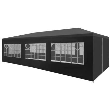 The Living Store - Tente de réception 3 x 9 m Anthracite