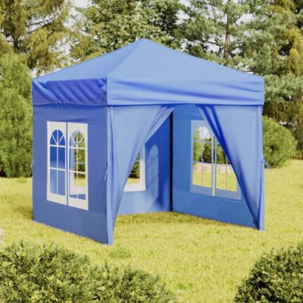 Maison Exclusive - Tente de réception pliable avec parois Bleu 2x2 m