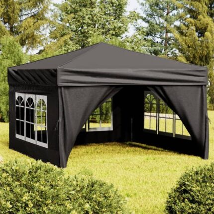 Maison Exclusive - Tente de réception pliable avec parois Noir 3x3 m