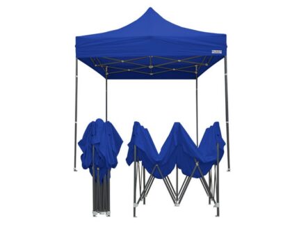 FRANCE BARNUMS -Tente Pliante 2x2m | Tonnelle 4m² | Abri, Jardin, Terrasse| Acier 31mm | Bleu