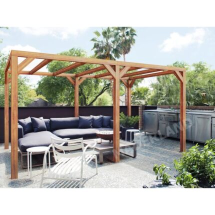 Pergola autoportée en bois Fuengirola 500x300cm 15m2