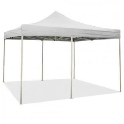 Gazebo pliable pliable 3 X 6 Blanc recouvert de PVC imperméable